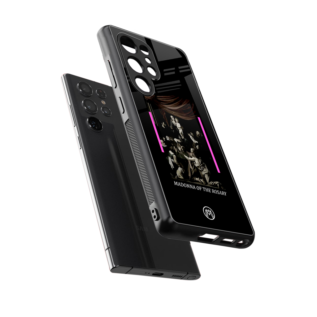 rosary icon back phone cover | glass case for samsung galaxy s25 ultra