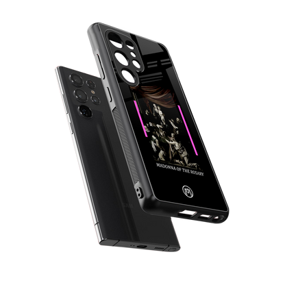 rosary icon back phone cover | glass case for samsung galaxy s25 ultra