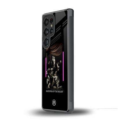 rosary icon back phone cover | glass case for samsung galaxy s25 ultra