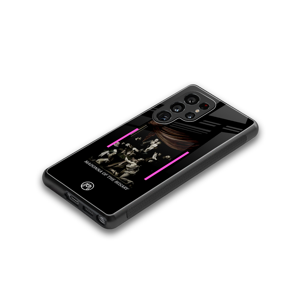 rosary icon back phone cover | glass case for samsung galaxy s25 ultra