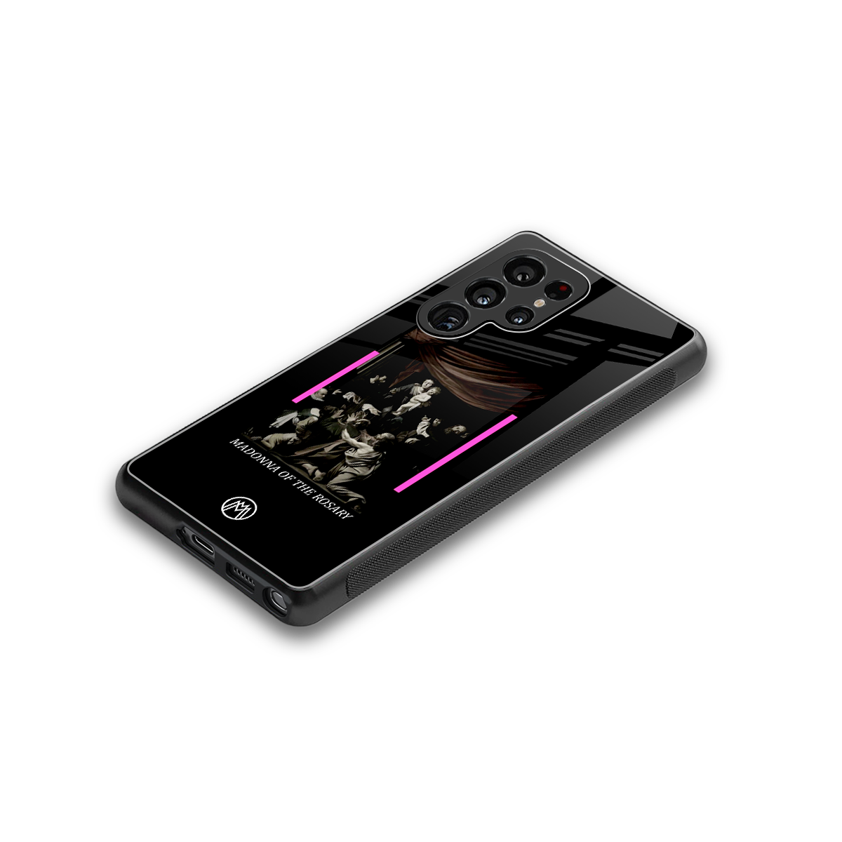 rosary icon back phone cover | glass case for samsung galaxy s25 ultra