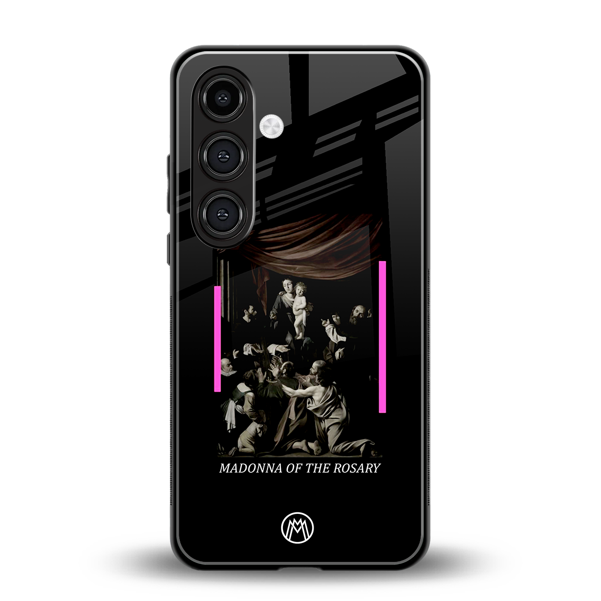 rosary icon back phone cover | glass case for samsung galaxy s24 fe