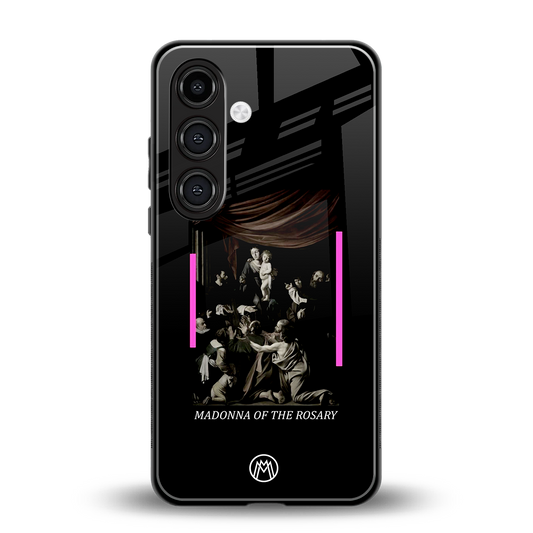 rosary icon back phone cover | glass case for samsung galaxy s23 plus