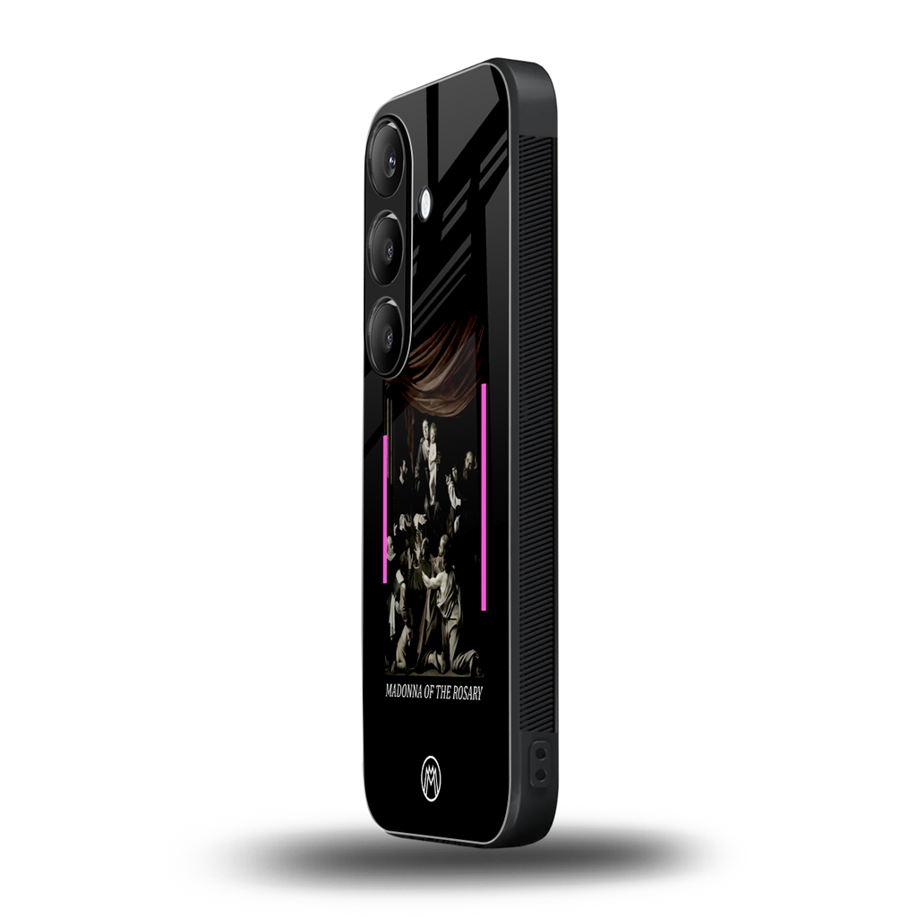 rosary icon back phone cover | glass case for samsung galaxy s24 plus