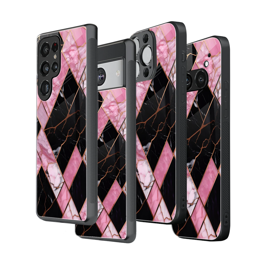 Stylish Glass Back Case for All Smartphones iPhone, Samsung, OnePlus, Pixel, Redmi, Oppo, Vivo, Motorola