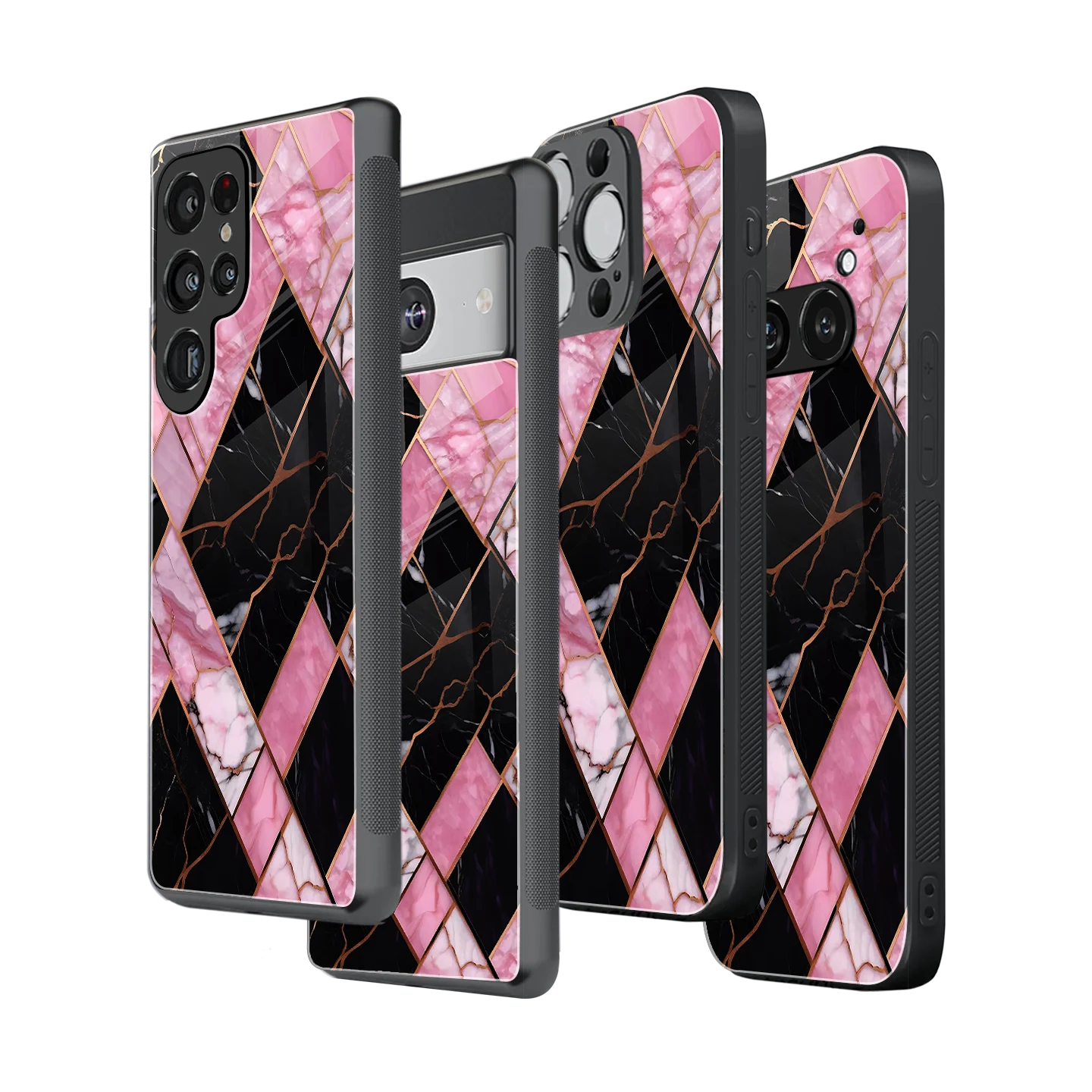Stylish Glass Back Case for All Smartphones iPhone, Samsung, OnePlus, Pixel, Redmi, Oppo, Vivo, Motorola