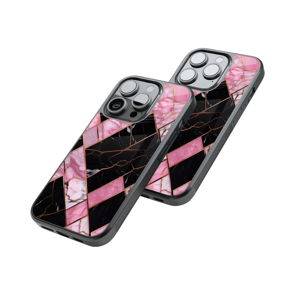 Protective Glass Back Phone Case Compatible with iPhone, Samsung, OnePlus, Pixel & More