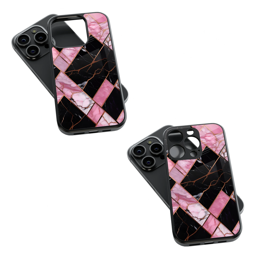 Trendy Glass Back Mobile Case for iPhone, Samsung, Redmi, OnePlus, Google Pixel, Motorola