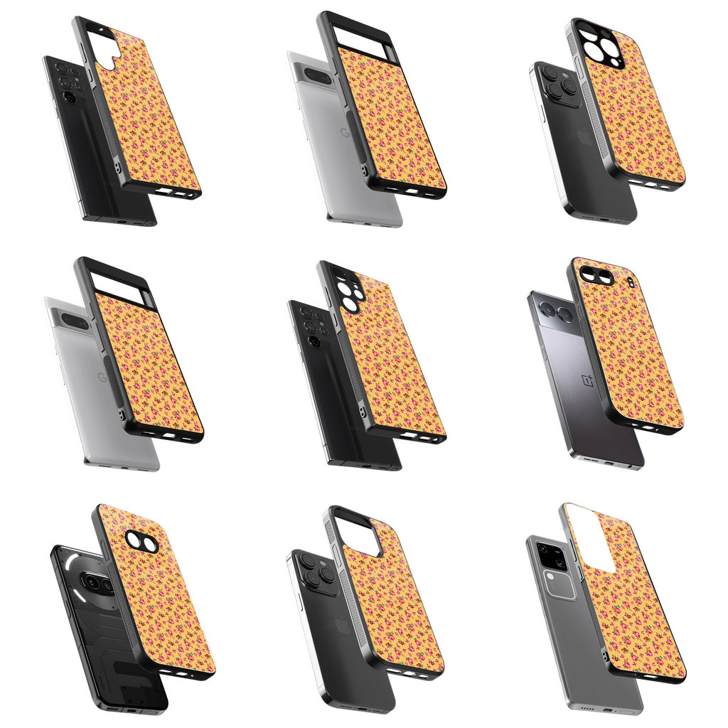 Durable Glass Back Mobile Case for iPhone, Samsung, OnePlus, Google Pixel, Redmi, Vivo, Oppo