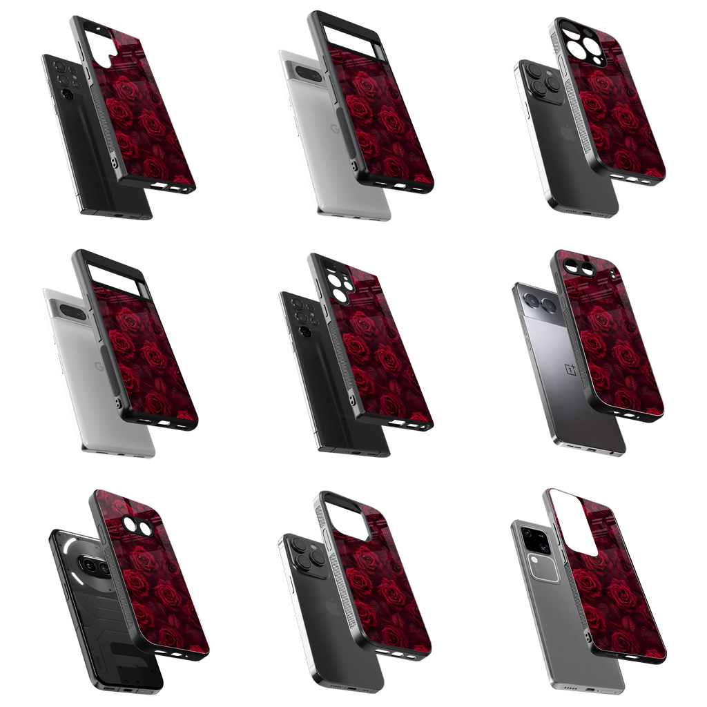 Durable Glass Back Mobile Case for iPhone, Samsung, OnePlus, Google Pixel, Redmi, Vivo, Oppo