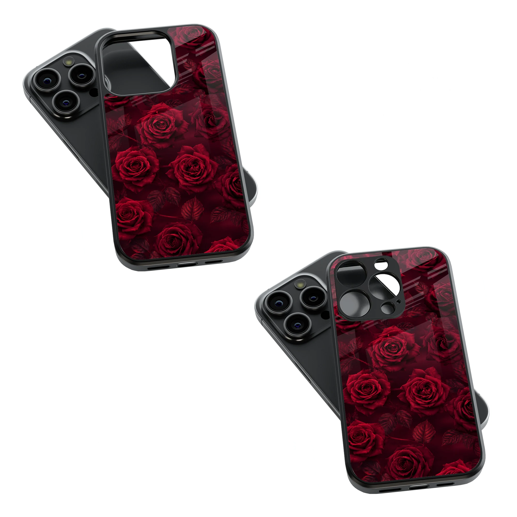 Trendy Glass Back Mobile Case for iPhone, Samsung, Redmi, OnePlus, Google Pixel, Motorola
