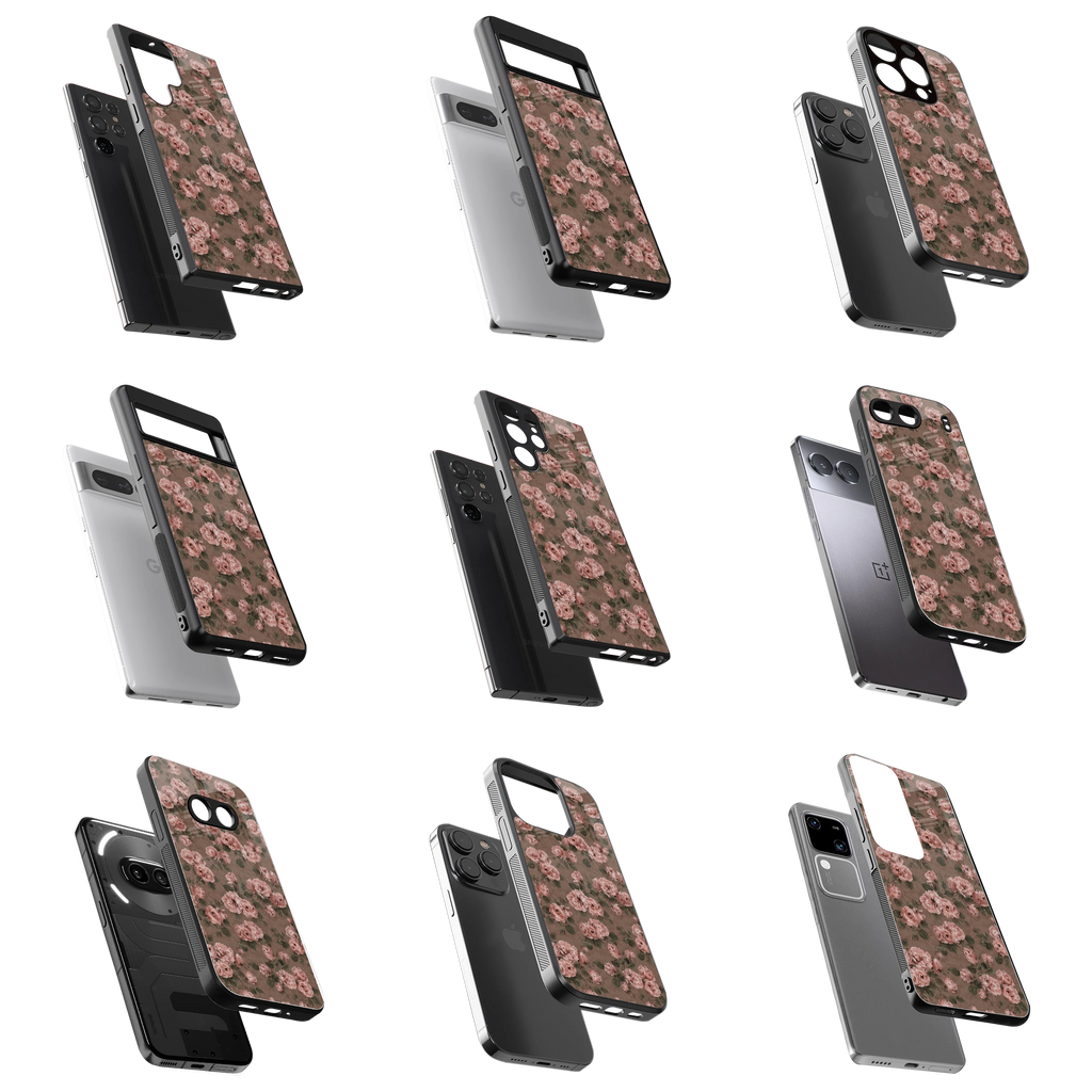 Durable Glass Back Mobile Case for iPhone, Samsung, OnePlus, Google Pixel, Redmi, Vivo, Oppo