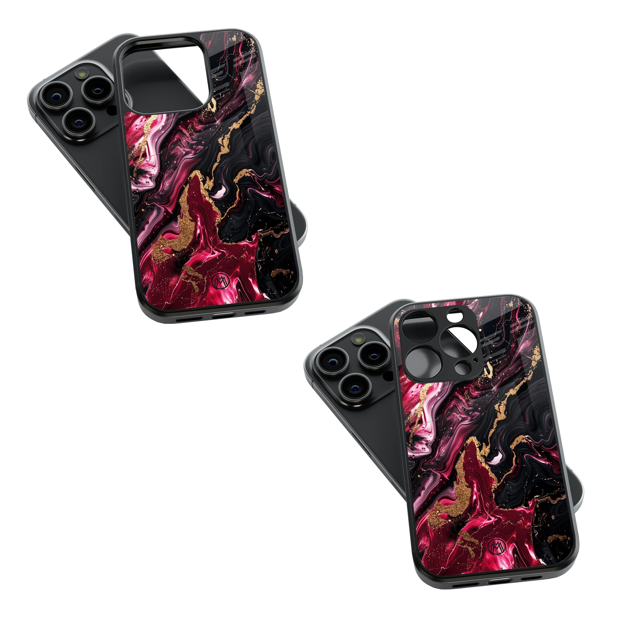 Trendy Glass Back Mobile Case for iPhone, Samsung, Redmi, OnePlus, Google Pixel, Motorola