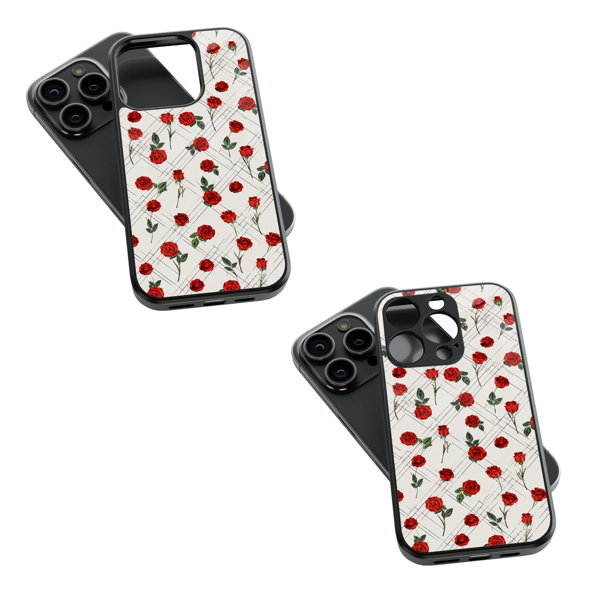 Trendy Glass Back Mobile Case for iPhone, Samsung, Redmi, OnePlus, Google Pixel, Motorola