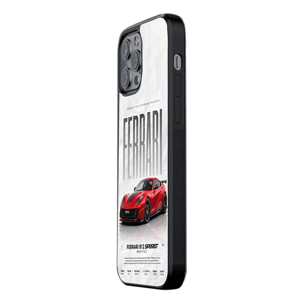 Slim Glass Back Phone Case for Multiple Brands iPhone, Samsung, Redmi, OnePlus, Oppo, Vivo