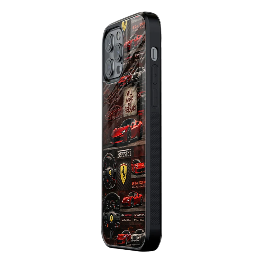 Slim Glass Back Phone Case for Multiple Brands iPhone, Samsung, Redmi, OnePlus, Oppo, Vivo