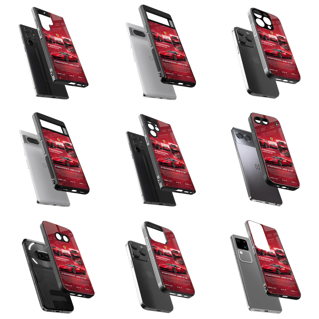 Durable Glass Back Mobile Case for iPhone, Samsung, OnePlus, Google Pixel, Redmi, Vivo, Oppo