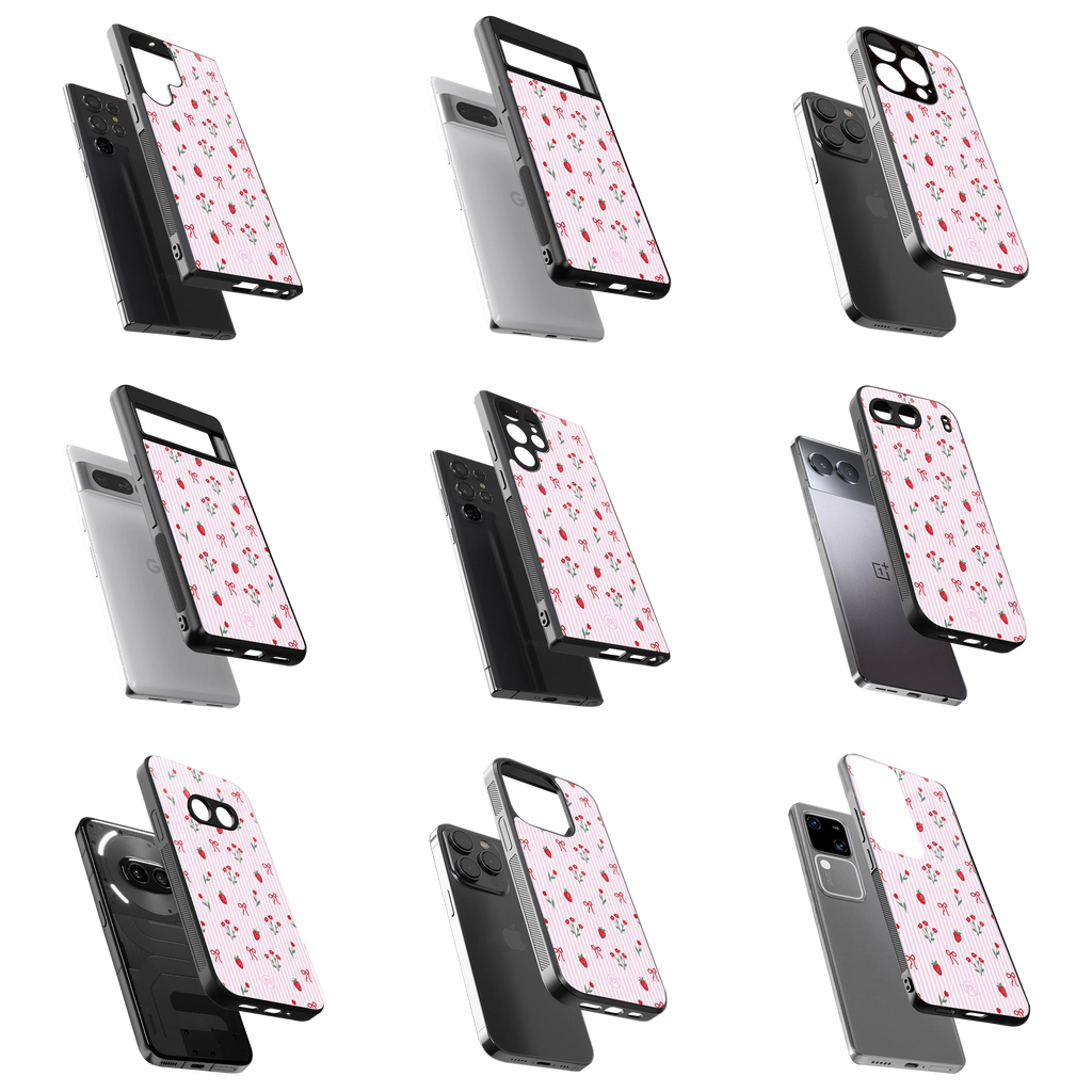Durable Glass Back Mobile Case for iPhone, Samsung, OnePlus, Google Pixel, Redmi, Vivo, Oppo