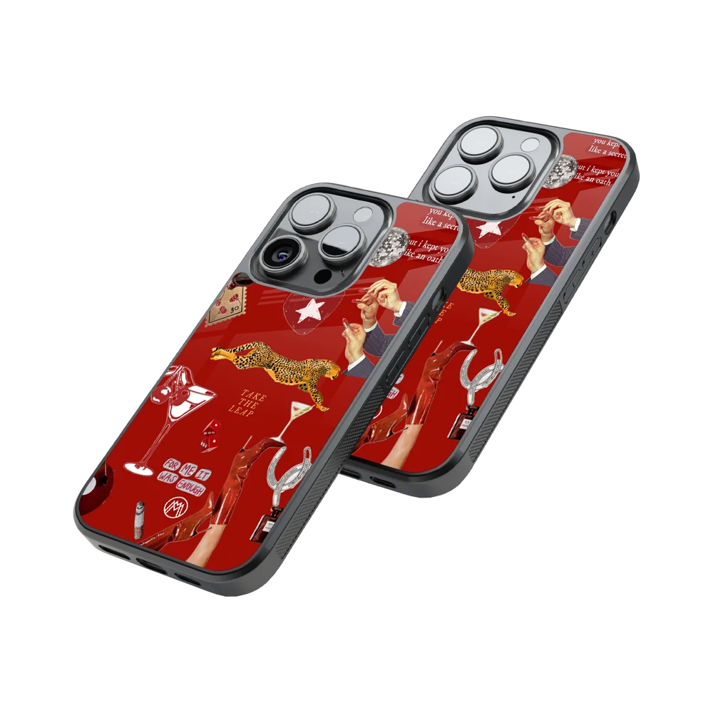 Protective Glass Back Phone Case Compatible with iPhone, Samsung, OnePlus, Pixel & More