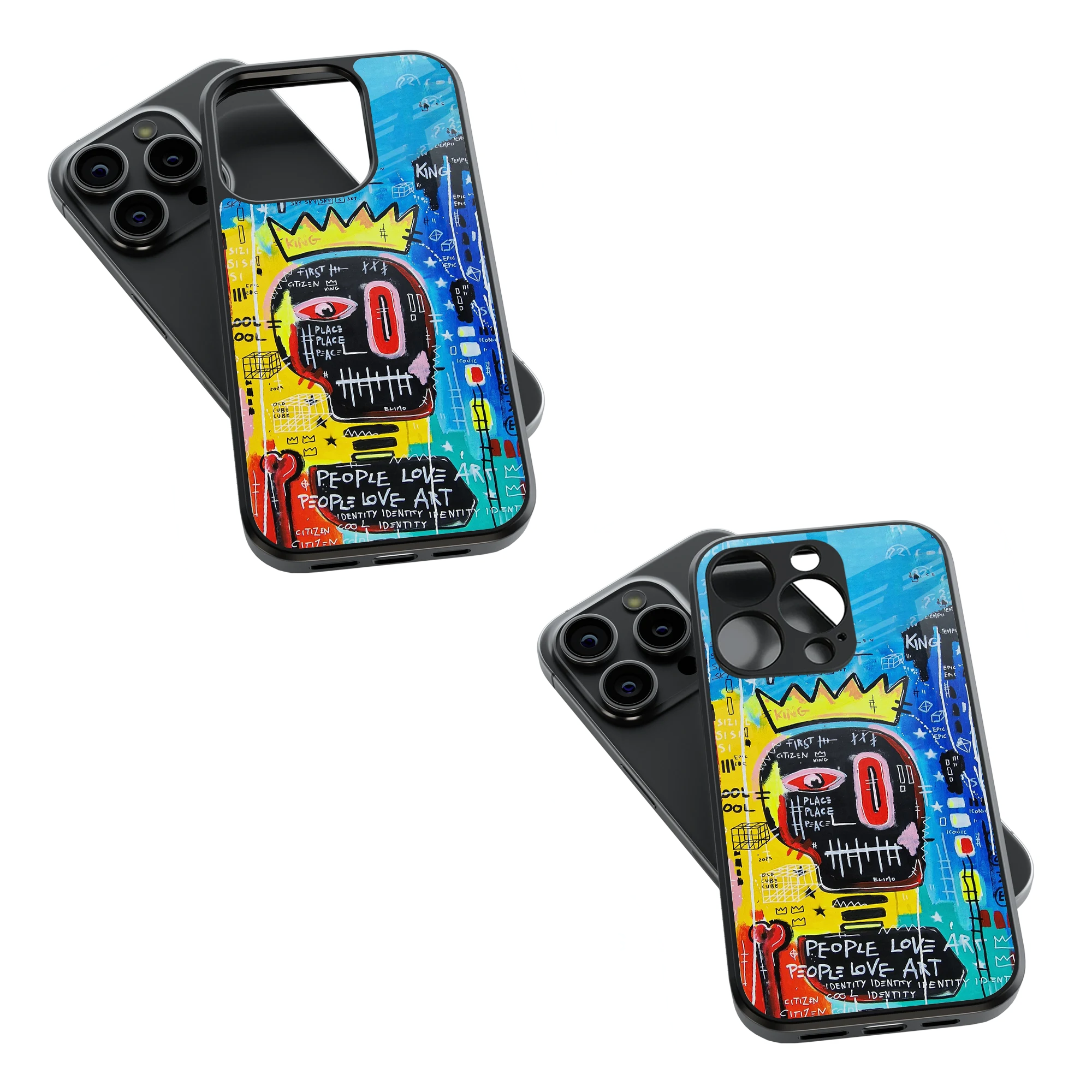 Trendy Glass Back Mobile Case for iPhone, Samsung, Redmi, OnePlus, Google Pixel, Motorola