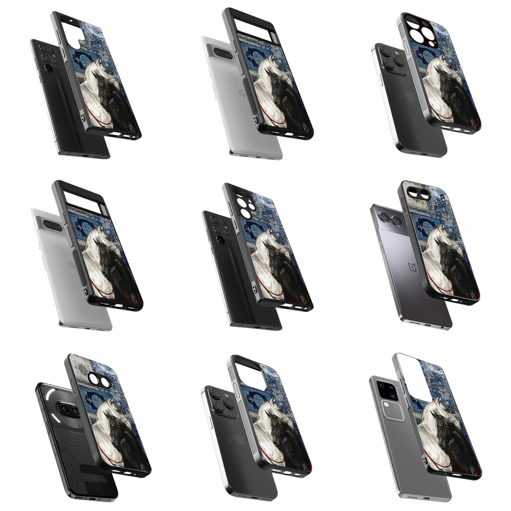 Durable Glass Back Mobile Case for iPhone, Samsung, OnePlus, Google Pixel, Redmi, Vivo, Oppo