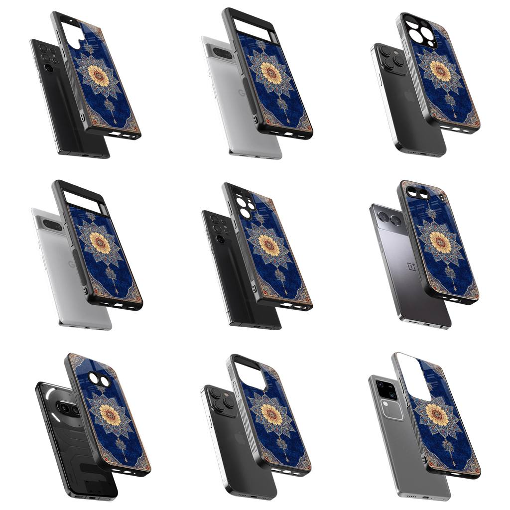 Durable Glass Back Mobile Case for iPhone, Samsung, OnePlus, Google Pixel, Redmi, Vivo, Oppo