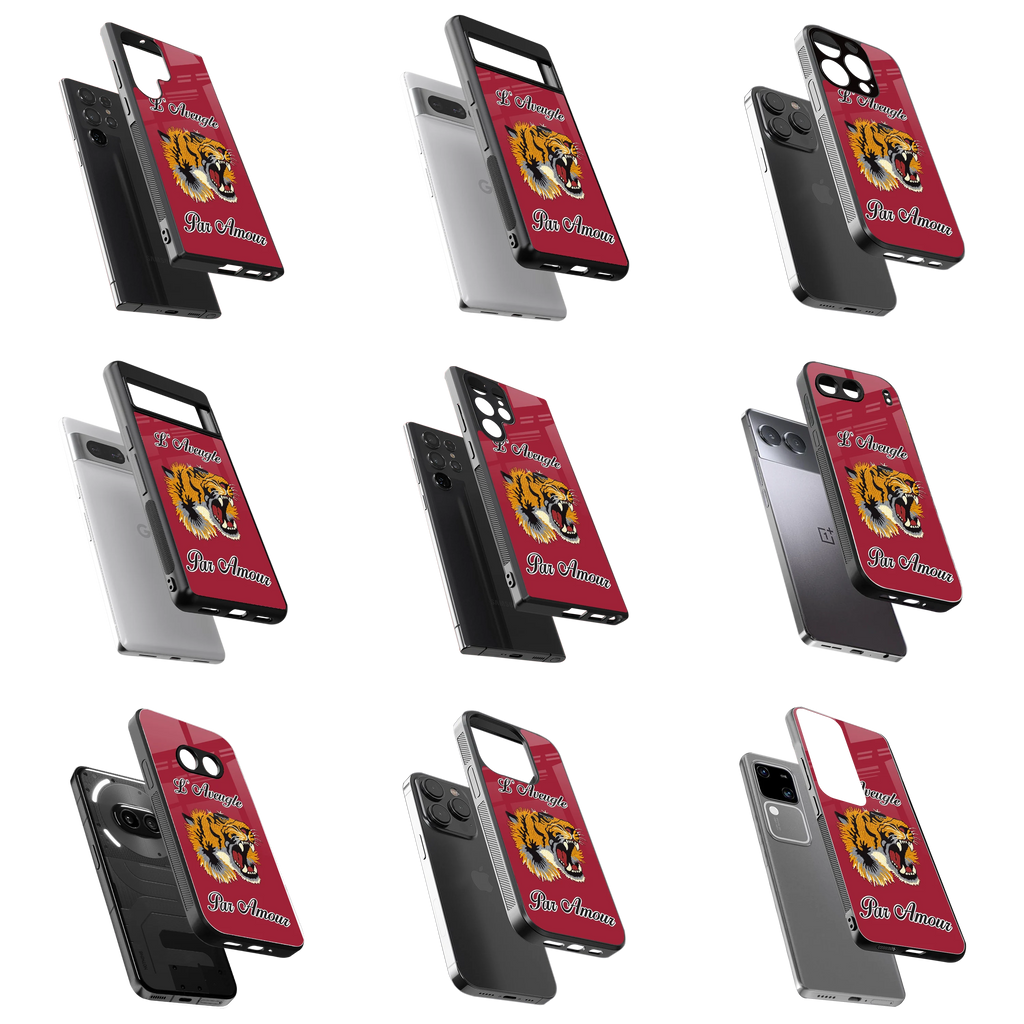 Durable Glass Back Mobile Case for iPhone, Samsung, OnePlus, Google Pixel, Redmi, Vivo, Oppo