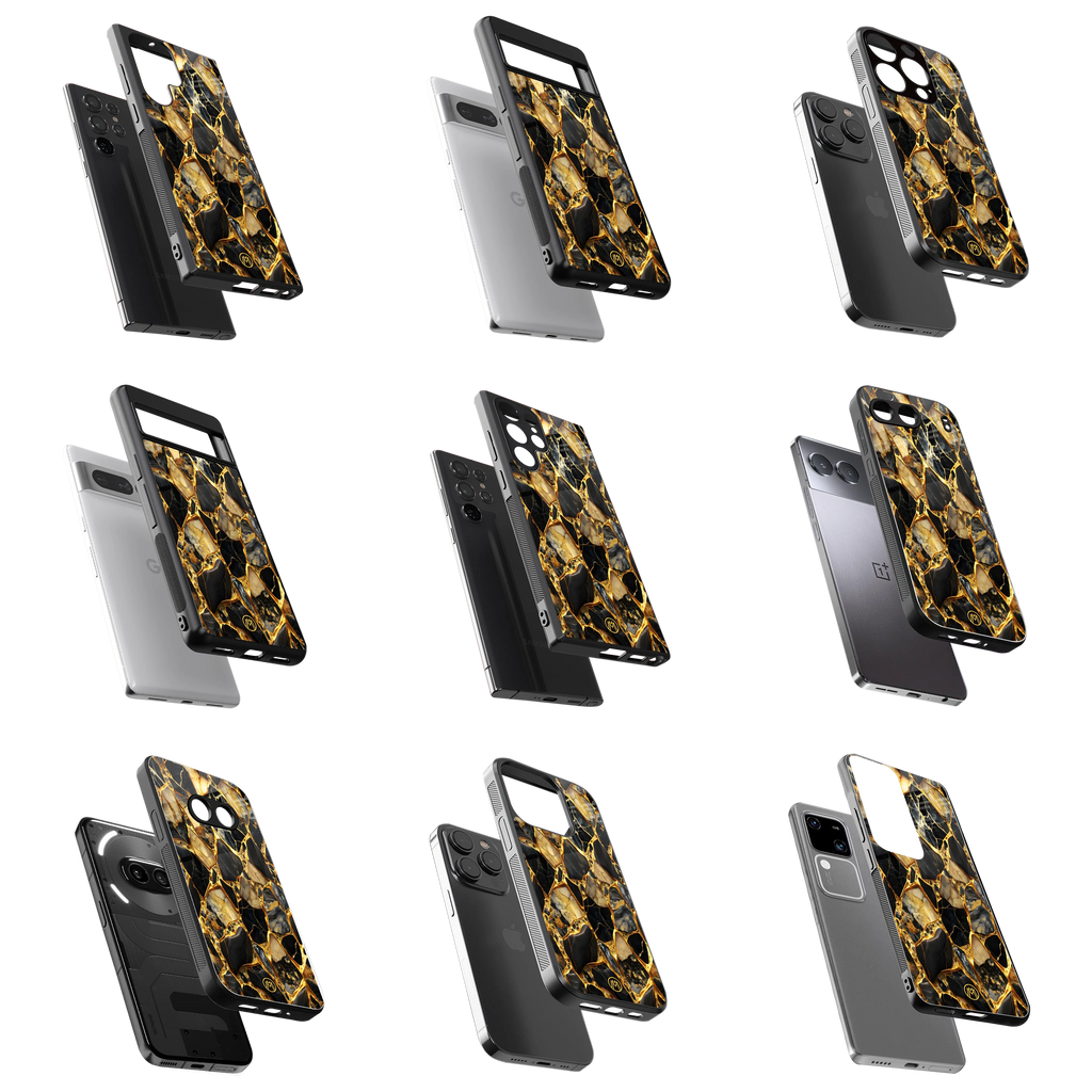 Durable Glass Back Mobile Case for iPhone, Samsung, OnePlus, Google Pixel, Redmi, Vivo, Oppo
