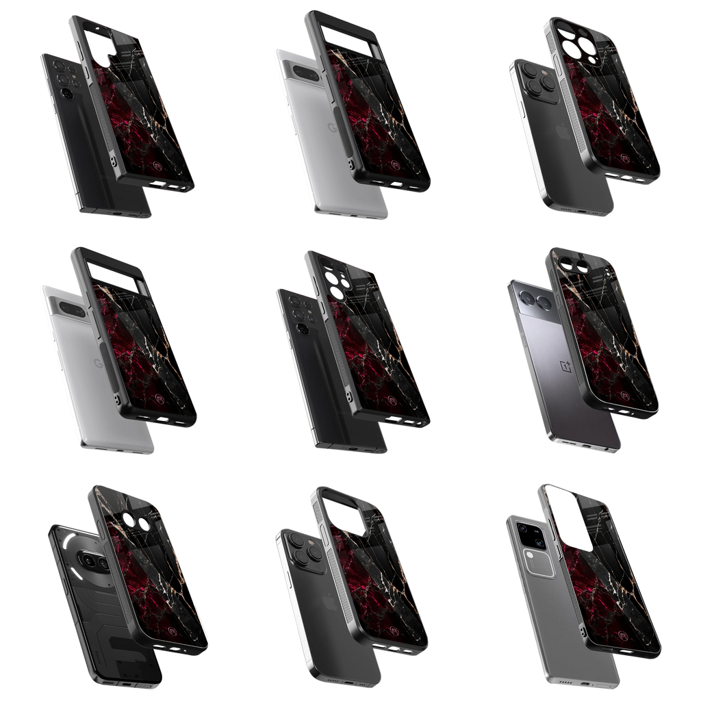 Durable Glass Back Mobile Case for iPhone, Samsung, OnePlus, Google Pixel, Redmi, Vivo, Oppo