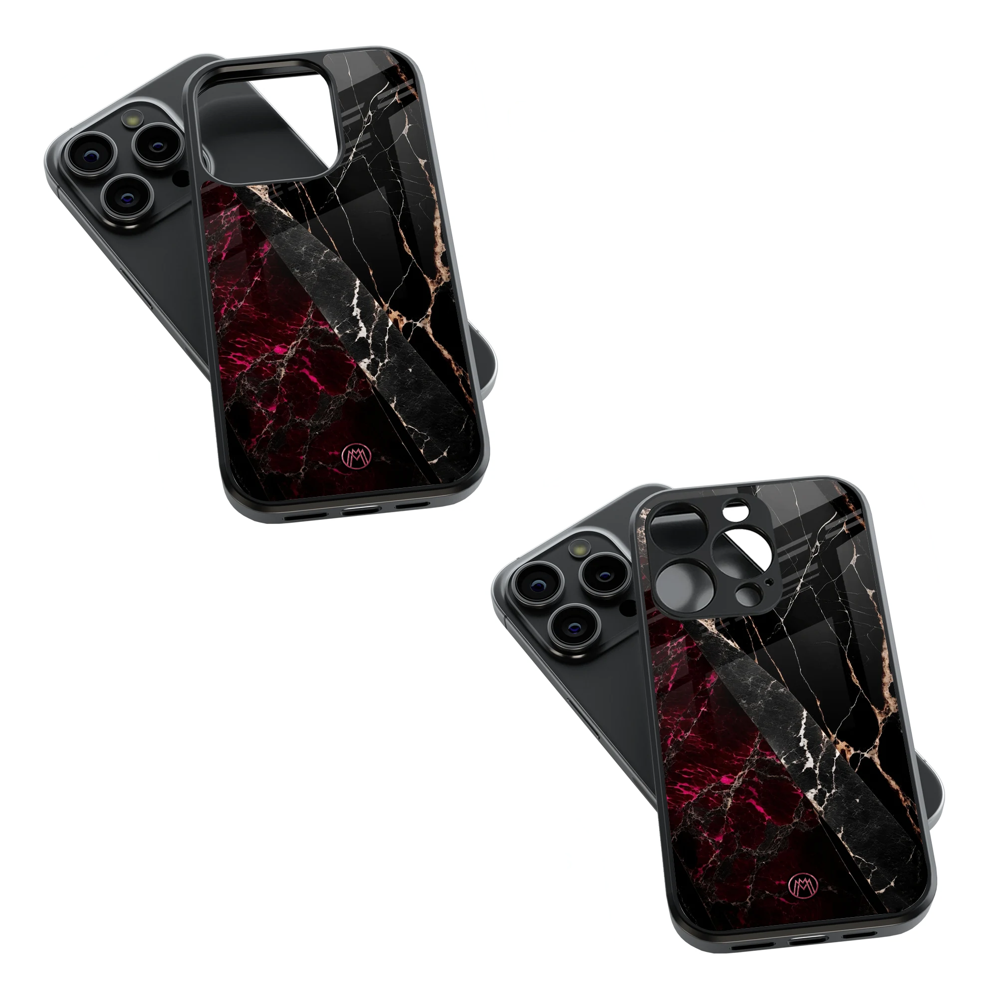 Trendy Glass Back Mobile Case for iPhone, Samsung, Redmi, OnePlus, Google Pixel, Motorola