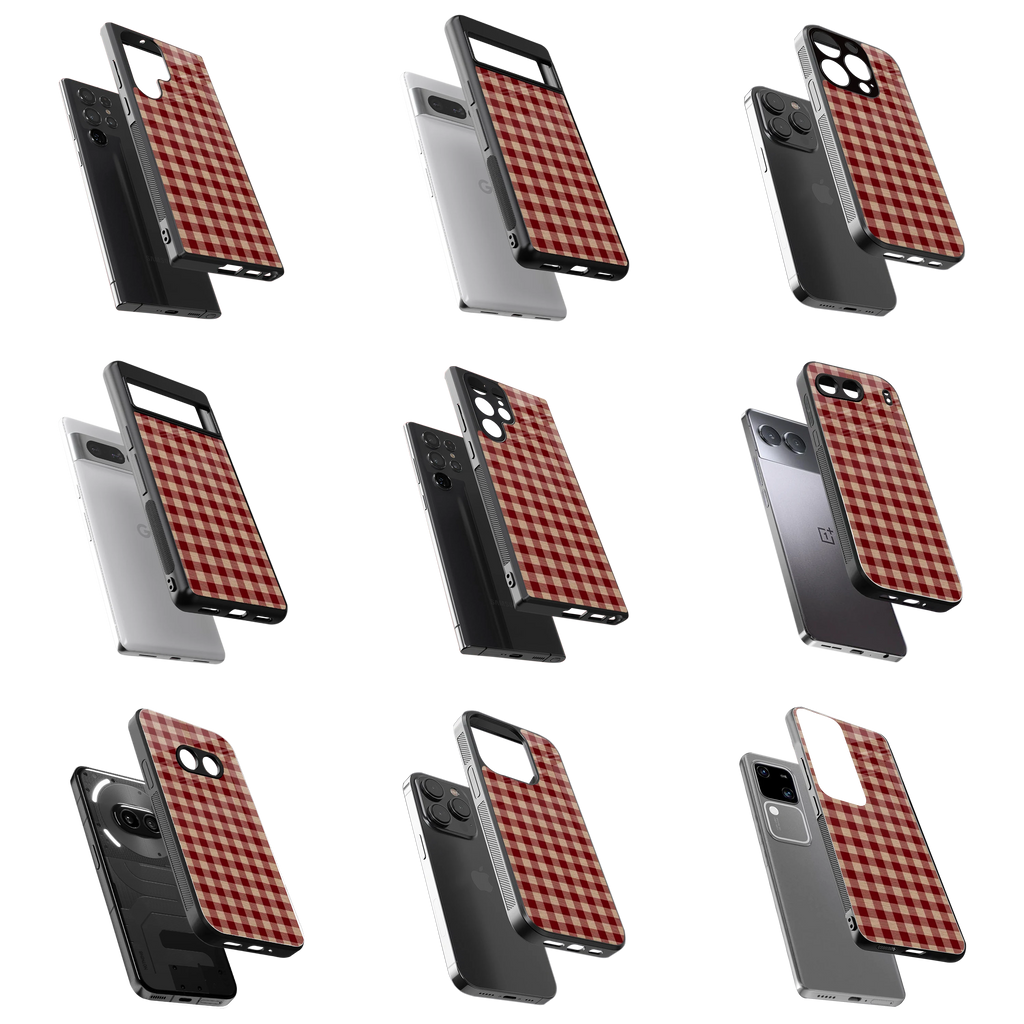Durable Glass Back Mobile Case for iPhone, Samsung, OnePlus, Google Pixel, Redmi, Vivo, Oppo