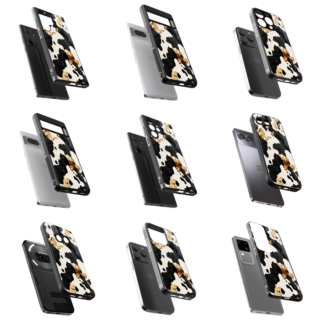 Durable Glass Back Mobile Case for iPhone, Samsung, OnePlus, Google Pixel, Redmi, Vivo, Oppo