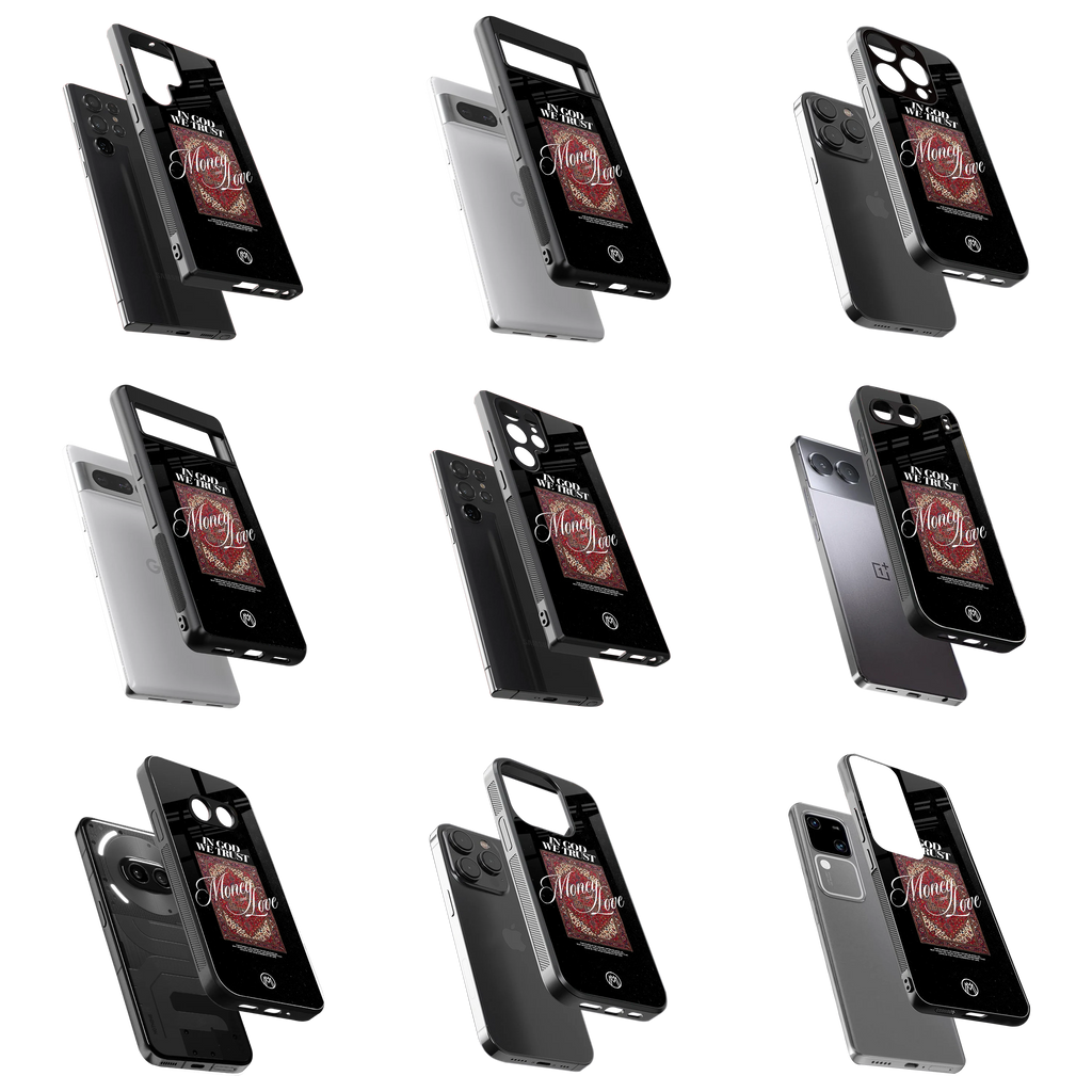 Durable Glass Back Mobile Case for iPhone, Samsung, OnePlus, Google Pixel, Redmi, Vivo, Oppo