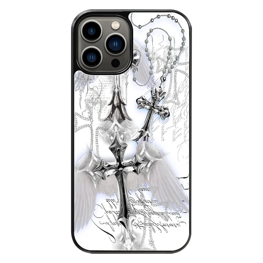 Premium Glass Back Mobile Phone Cover for iPhone, Samsung, OnePlus, Google Pixel, Redmi, Oppo, Vivo & Realme