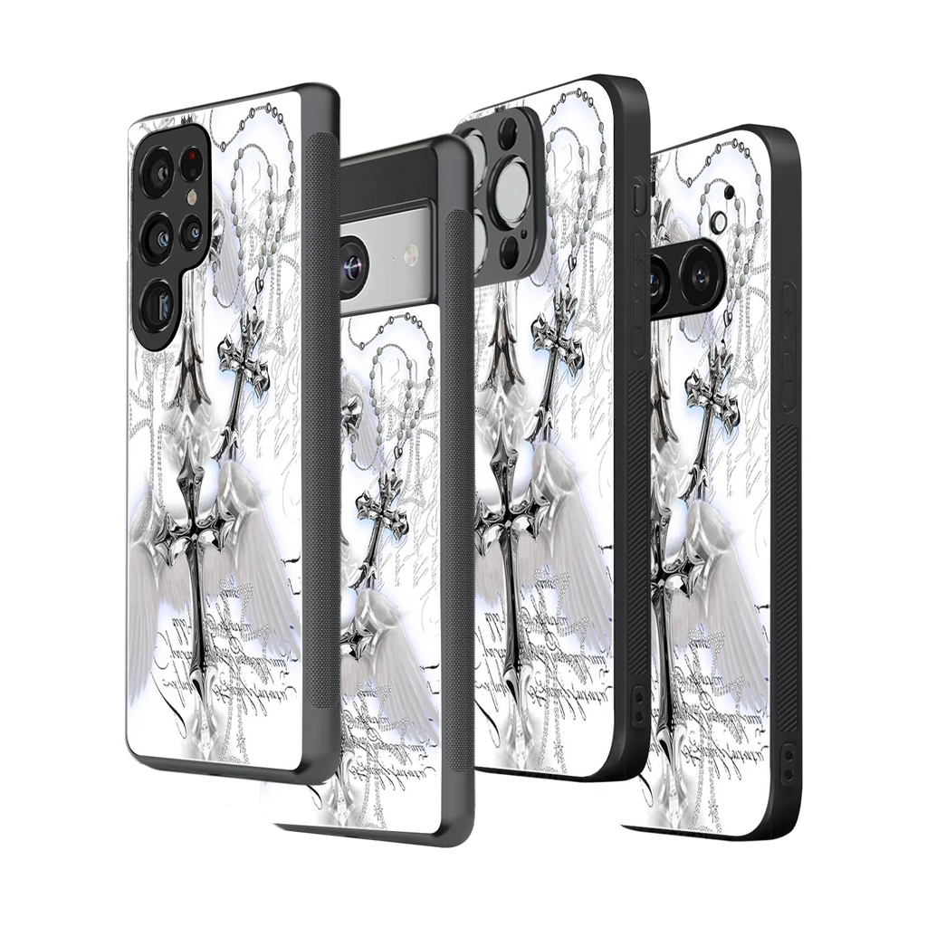 Stylish Glass Back Case for All Smartphones iPhone, Samsung, OnePlus, Pixel, Redmi, Oppo, Vivo, Motorola
