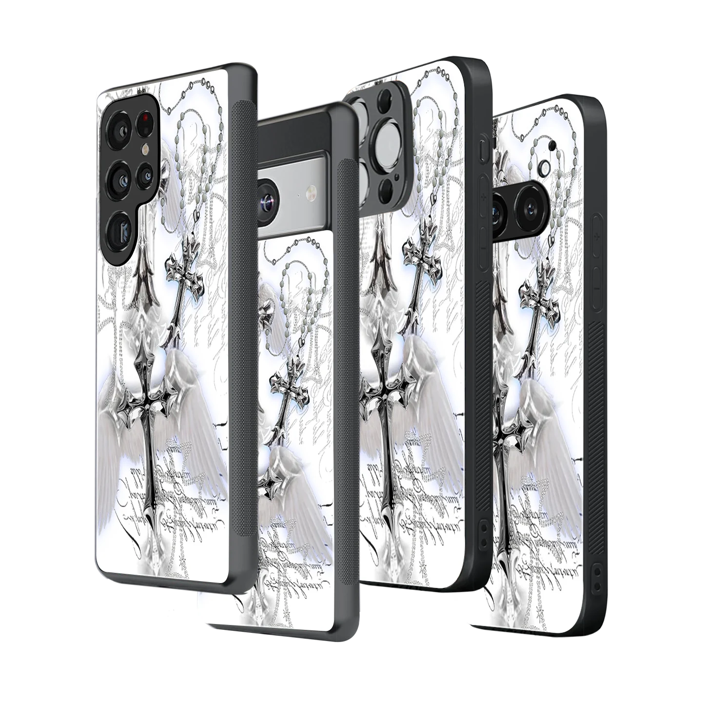 Stylish Glass Back Case for All Smartphones iPhone, Samsung, OnePlus, Pixel, Redmi, Oppo, Vivo, Motorola
