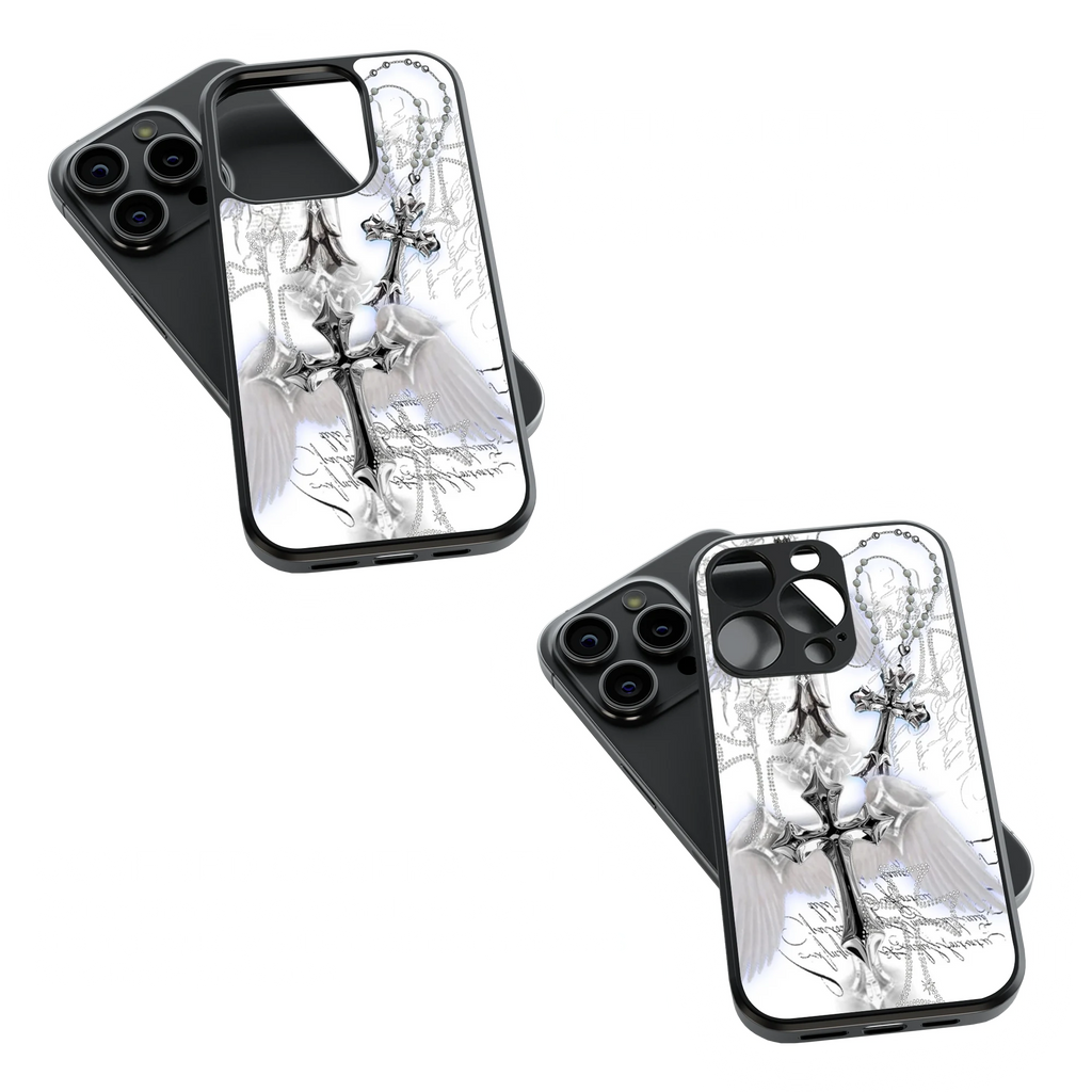 Trendy Glass Back Mobile Case for iPhone, Samsung, Redmi, OnePlus, Google Pixel, Motorola