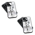 Trendy Glass Back Mobile Case for iPhone, Samsung, Redmi, OnePlus, Google Pixel, Motorola