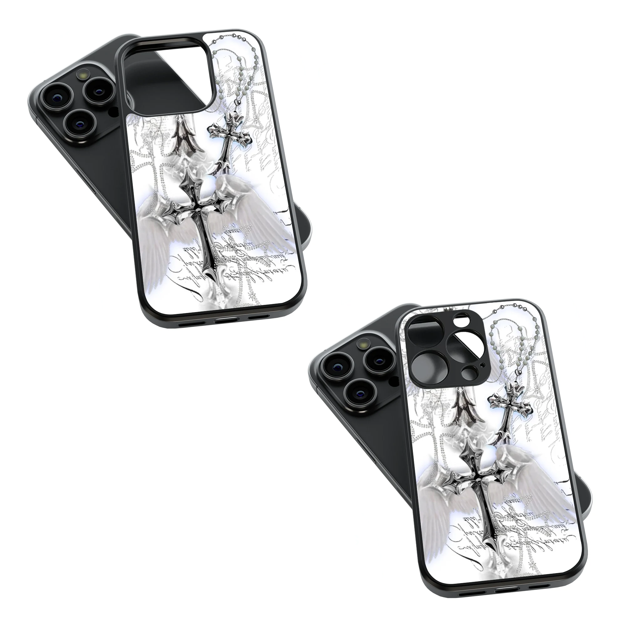 Trendy Glass Back Mobile Case for iPhone, Samsung, Redmi, OnePlus, Google Pixel, Motorola