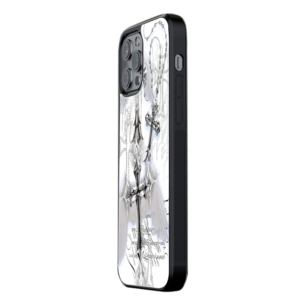 Slim Glass Back Phone Case for Multiple Brands iPhone, Samsung, Redmi, OnePlus, Oppo, Vivo