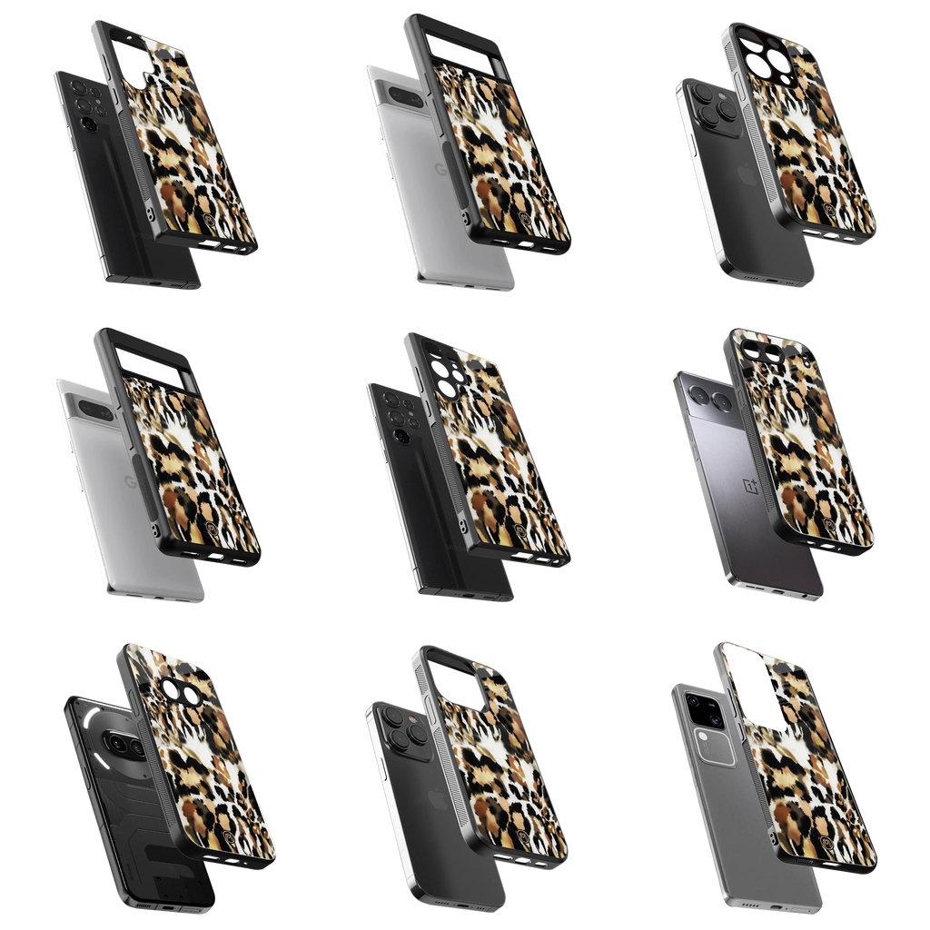 Durable Glass Back Mobile Case for iPhone, Samsung, OnePlus, Google Pixel, Redmi, Vivo, Oppo
