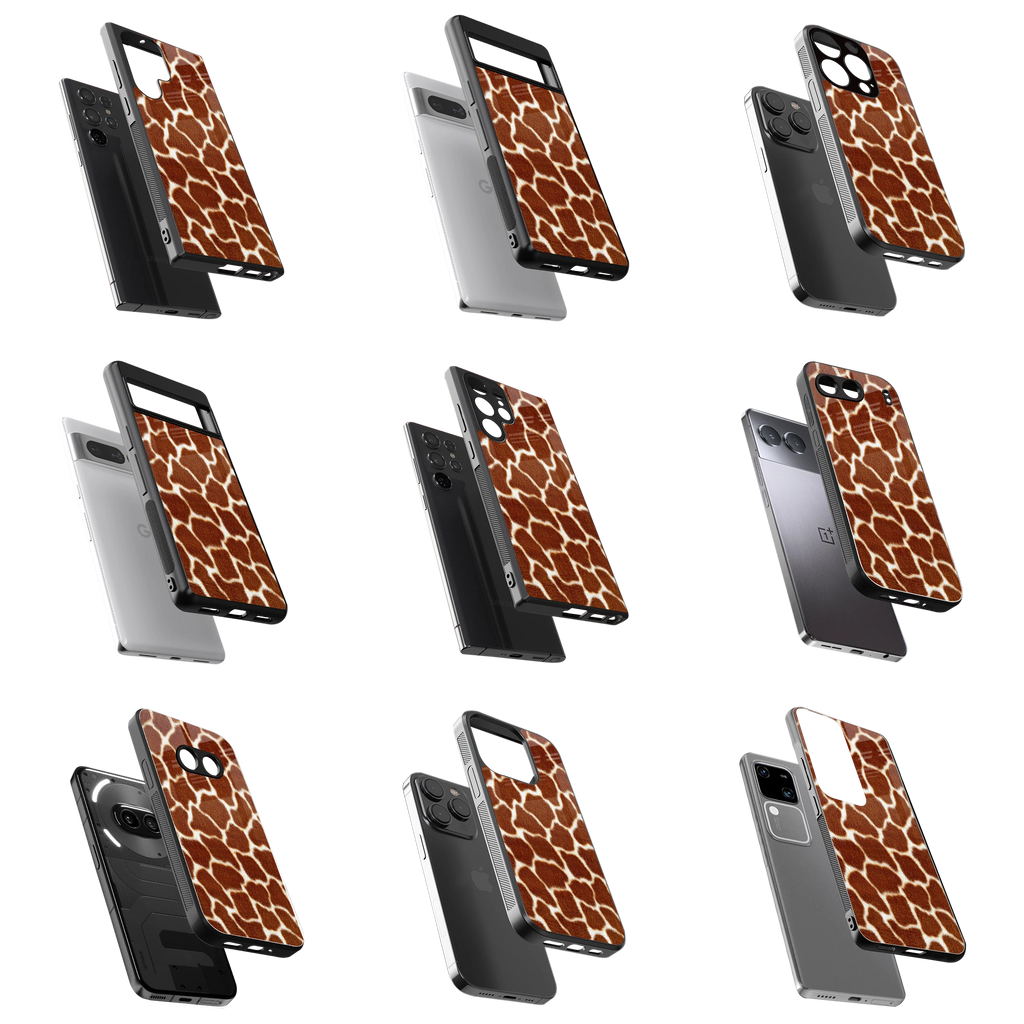 Durable Glass Back Mobile Case for iPhone, Samsung, OnePlus, Google Pixel, Redmi, Vivo, Oppo