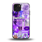 sagittarius aesthetic collage back phone cover | glass case for iphone 13 mini