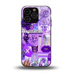 sagittarius aesthetic collage back phone cover | glass case for iphone 13 pro