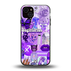 sagittarius aesthetic collage back phone cover | glass case for iphone 14 plus