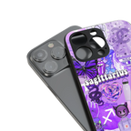 sagittarius aesthetic collage back phone cover | glass case for iphone 14 pro max