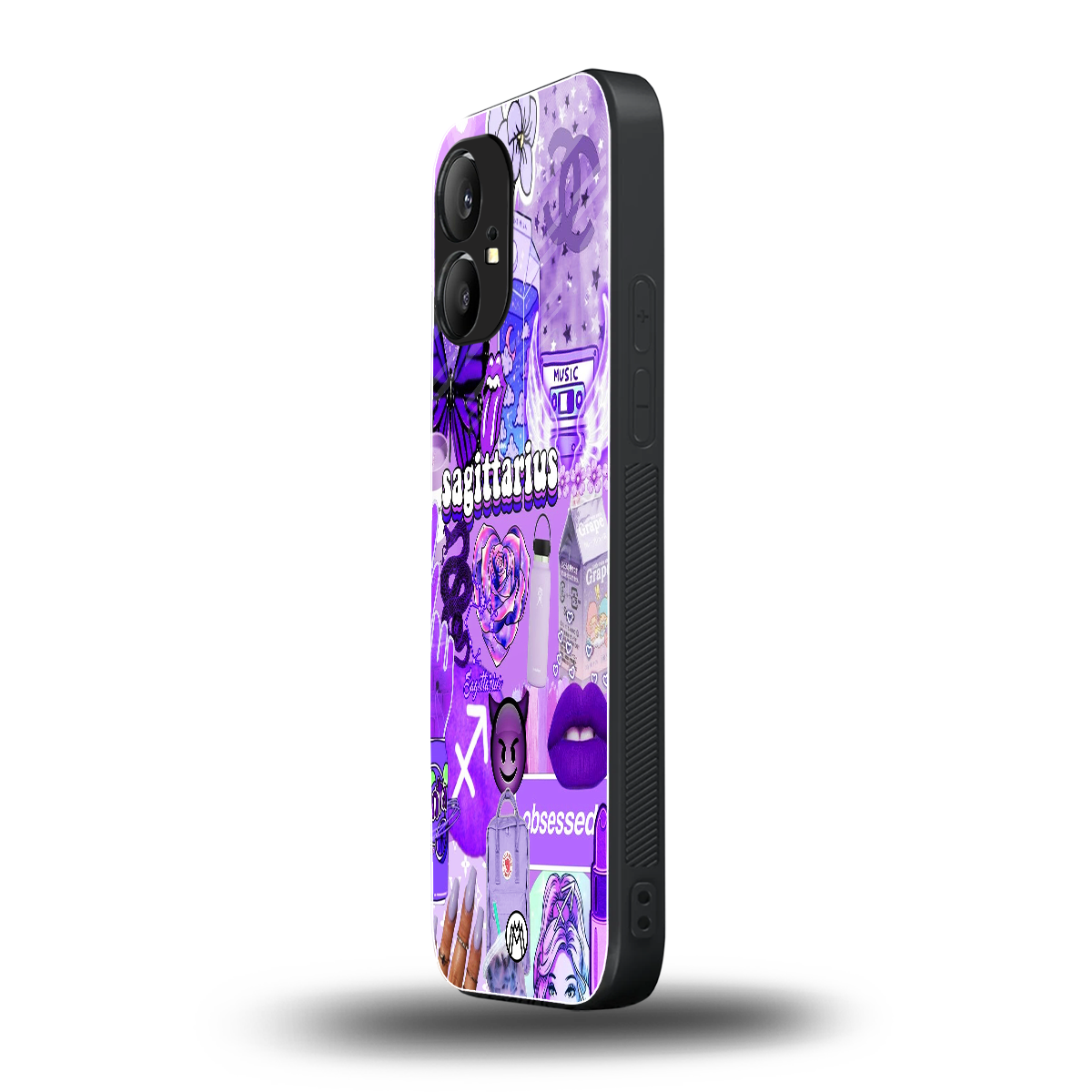 sagittarius aesthetic collage back phone cover | glass case for nothing phone 1