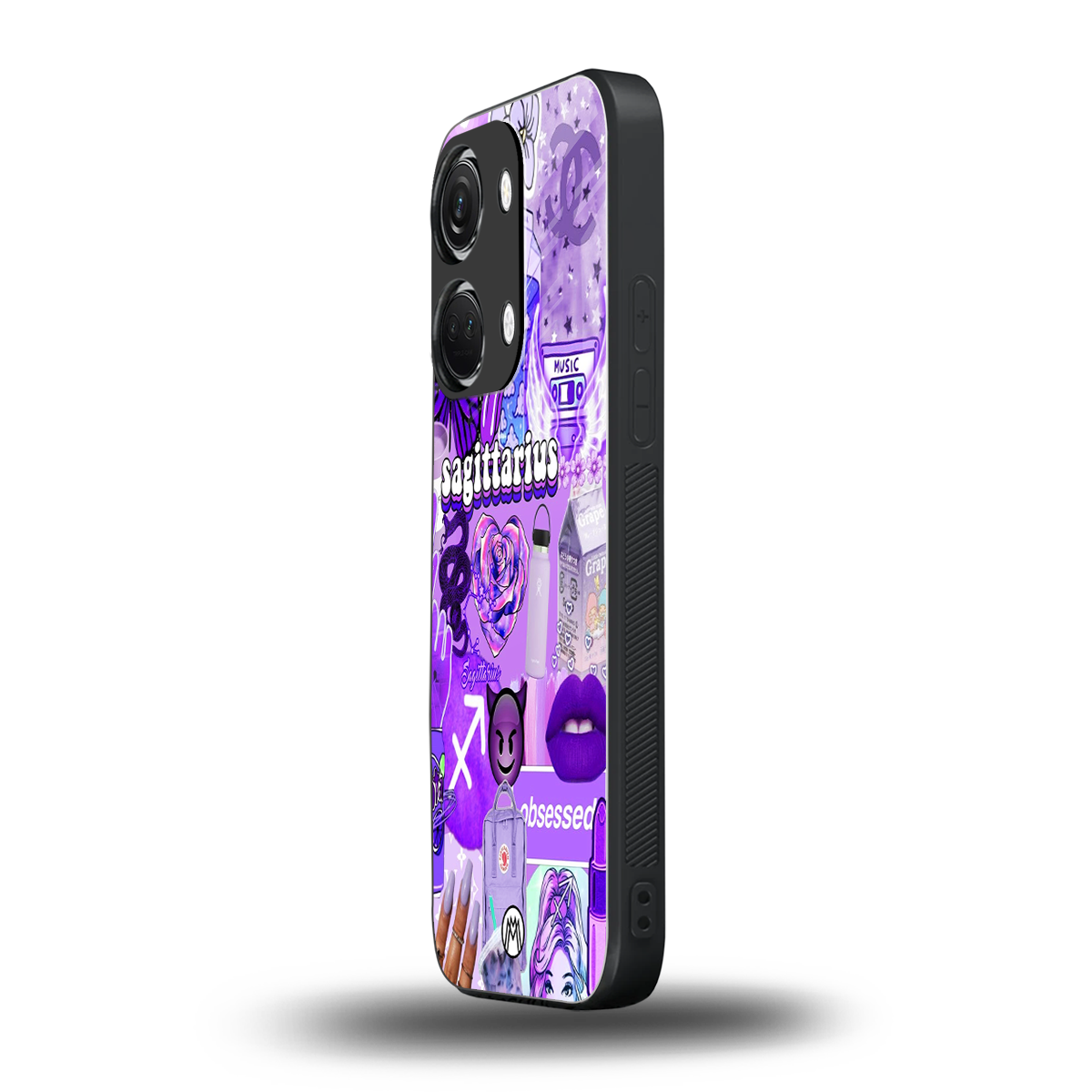 sagittarius aesthetic collage back phone cover | glass case for oneplus nord 3