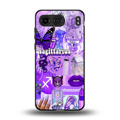 sagittarius aesthetic collage back phone cover | glass case for oneplus nord 4