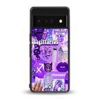 sagittarius aesthetic collage back phone cover | glass case for google pixel 6 pro